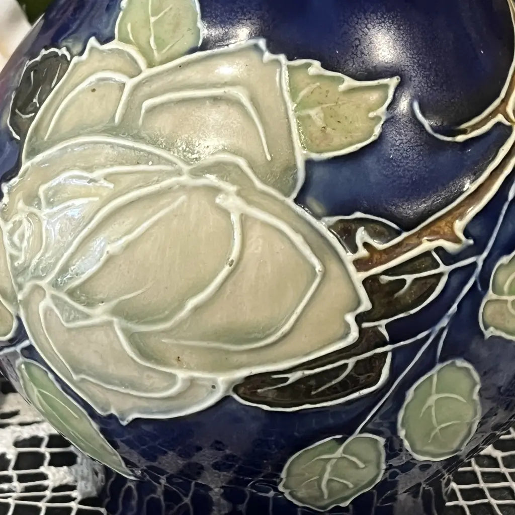 Royal Doulton Stoneware Art Nouveau Vases c.1900 Flowers