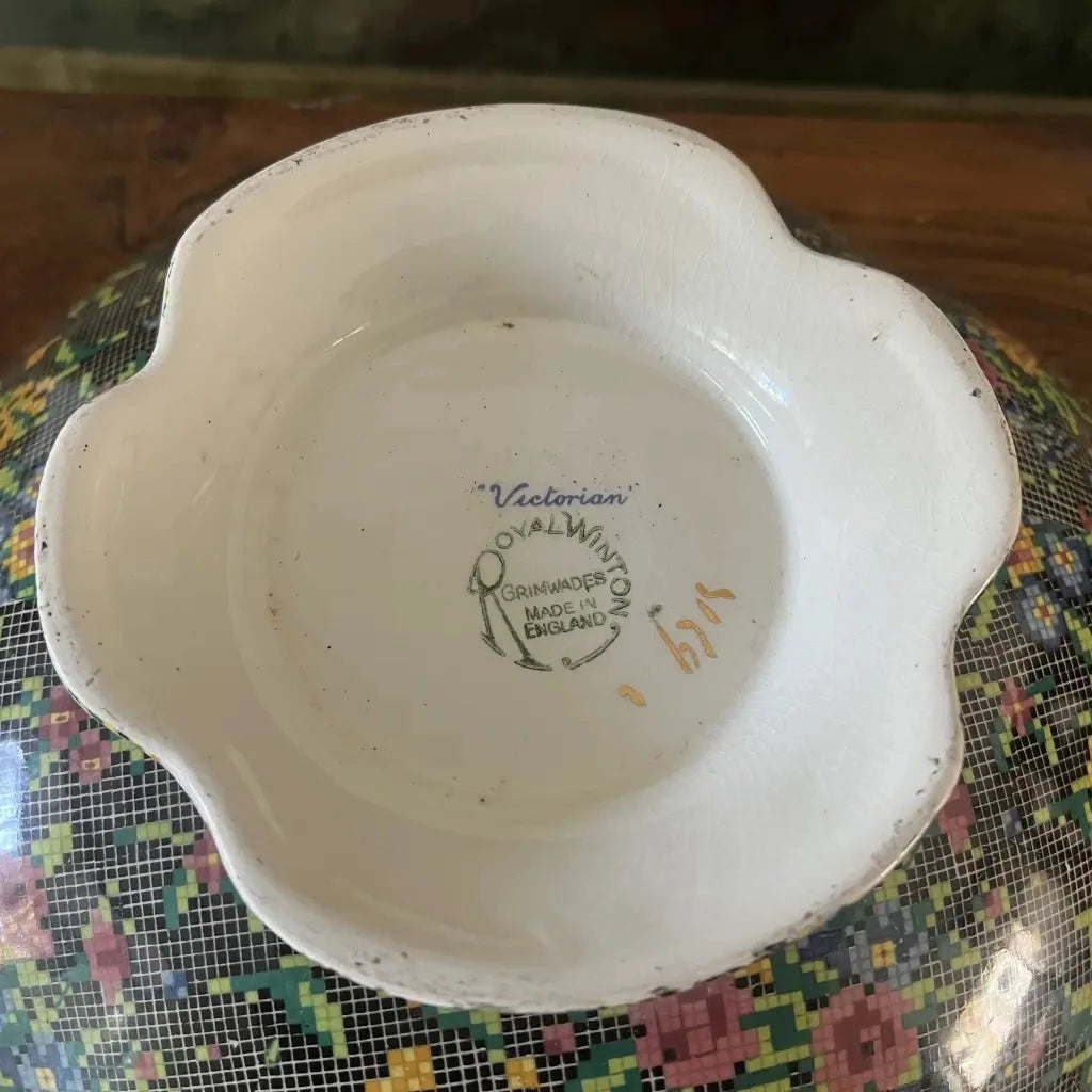 Royal Winton Grimwades Art Deco Victorian bowl c.1930 Markings