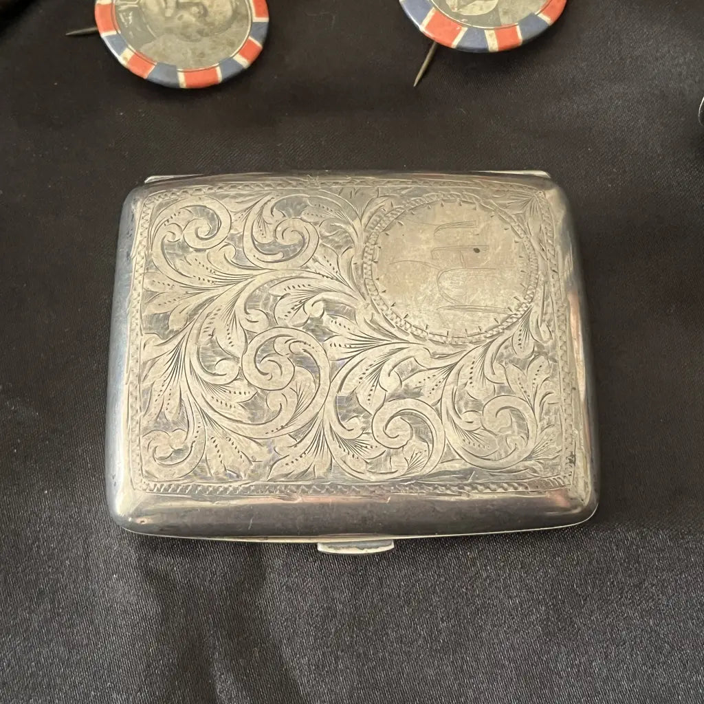 alpaca silver cigarette case Alpacca hoka cigarette box, England UK : r/Antiques