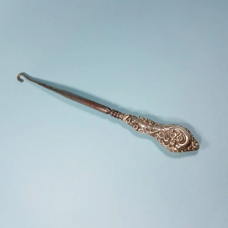 Sterling Silver Shoe hook c.1900 Right