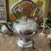 Victorian Silver Teapot on stand Top
