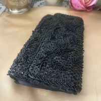 Vintage Beaded Sequin Clutch  or Purse 1960's Side