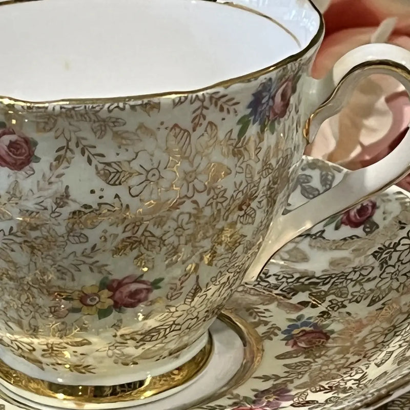 Vintage Colclough Tea Cup Trio Right