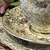 Vintage Colclough Tea Cup Trio Plate