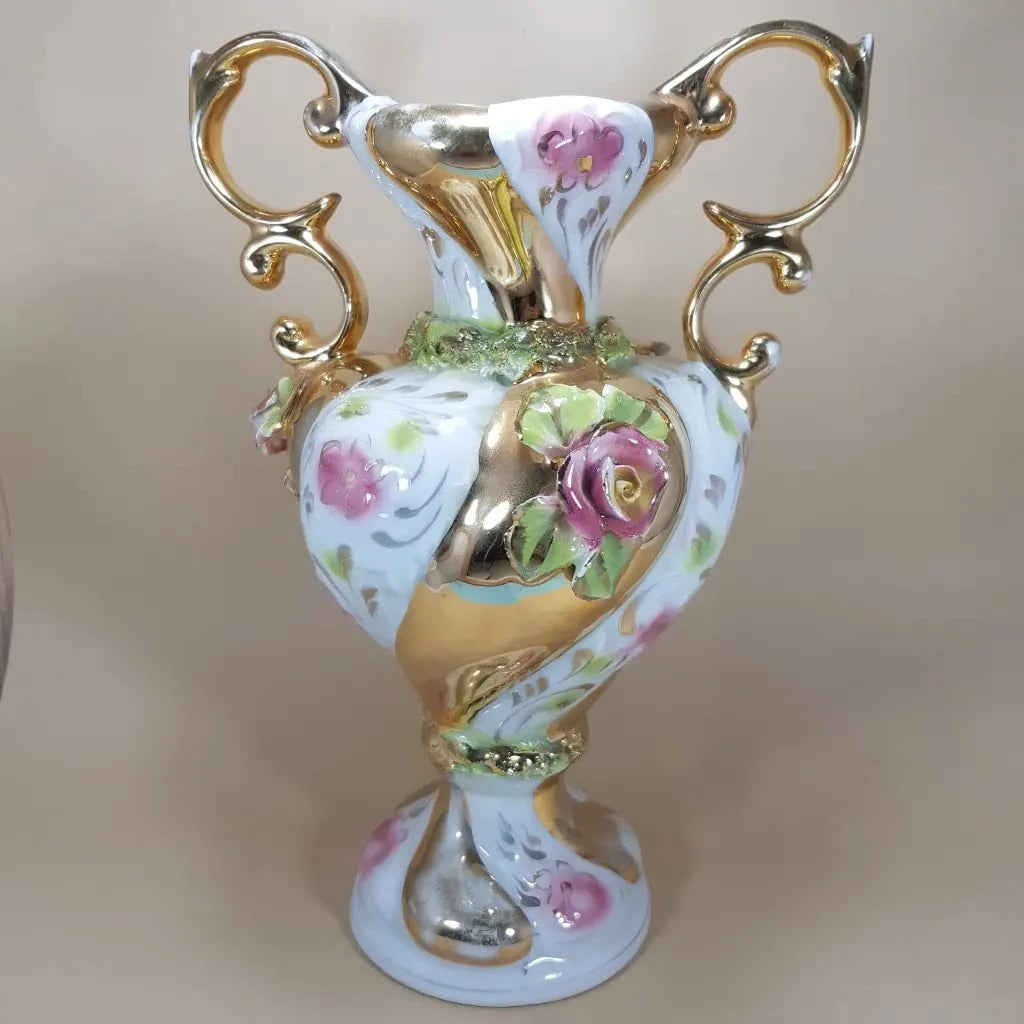 Vintage Ornate Italian Vase c.1960 Front