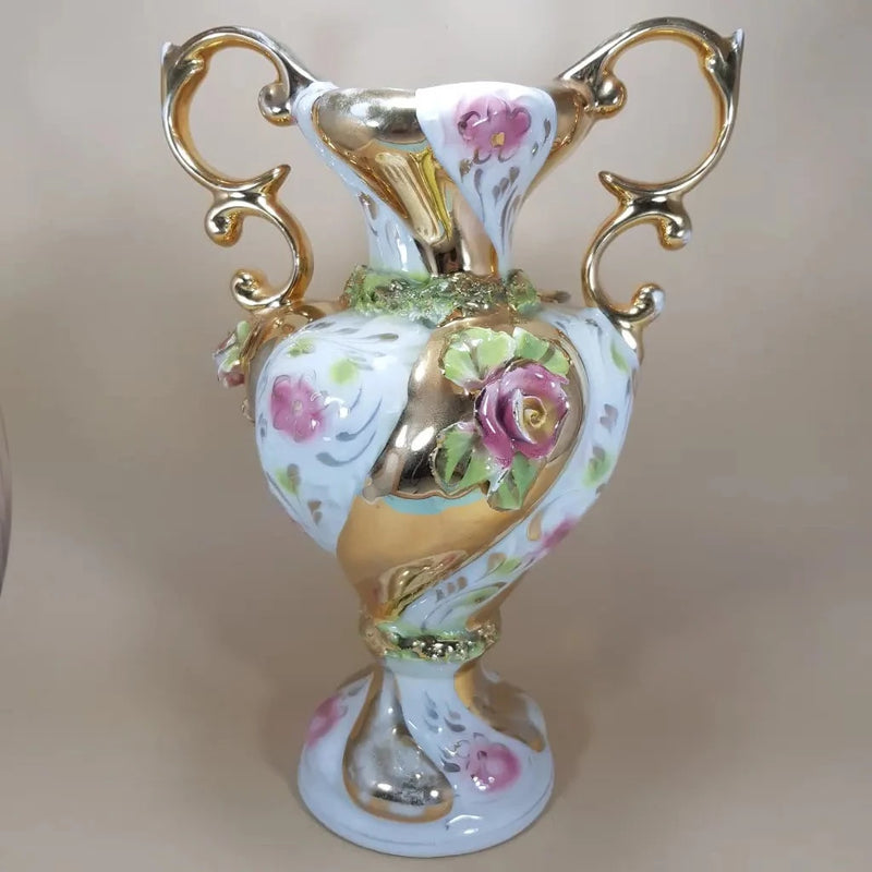 Vintage Ornate Italian Vase c.1960 Front