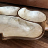 Vintage Pearl Shell and Timber Savoury Platter 1970's Back