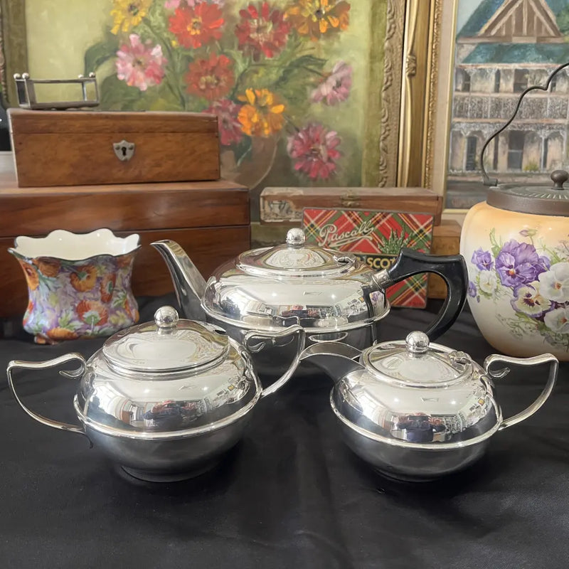 Vintage Perfection Silver Tea Set  c.1940 Main