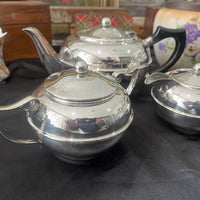 Vintage Perfection Silver Tea Set  c.1940 Left