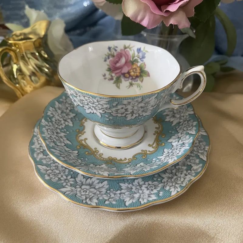 Vintage Royal Albert Enchantment Tea Cup Trio Top