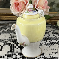 Vintage Royal Standard England Yellow Porcelain Tea Set Teapot
