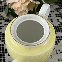 Vintage Royal Standard England Yellow Porcelain Tea Set Inside Pot