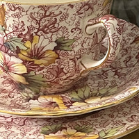 Vintage Royal Winton Grimwades Dorset Tea Cup Trio Detail
