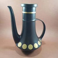Water Pitcher Purbeck Pottery England 70's Retro Style Left
