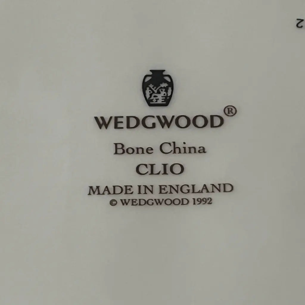 Wedgewood Clio Porcelain Palling Cards Duo Set Marking