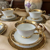 Westminster Australia Gold Tea Cup Trios set of 4 c.1950 Main