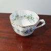 Blue Flower Pattern Tea Set with Silver spoon Tea Cup